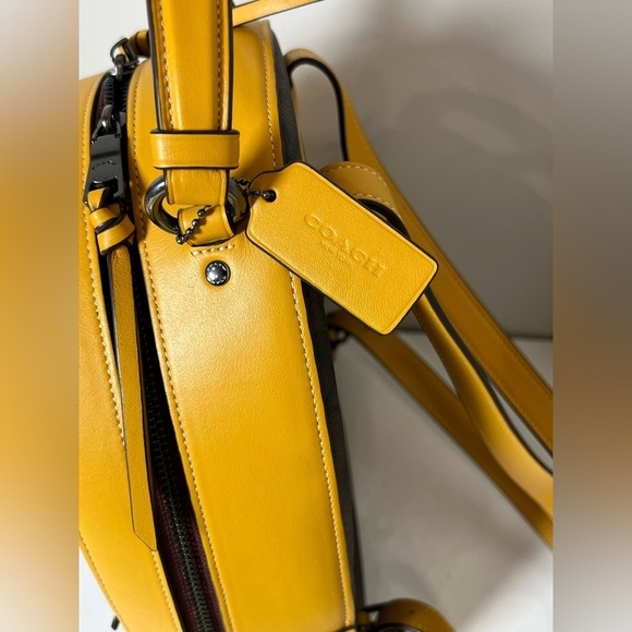 Brand New NWT Coach Leather Jordan Signature Backpack Genuine Authentic - Picture 11 of 12